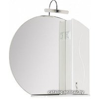  Aquanet Шкаф с зеркалом Моника 75 (белый)