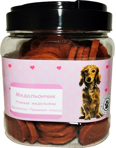 

Лакомство для собак O'dog Медальончик - утиные медальоны 750 г