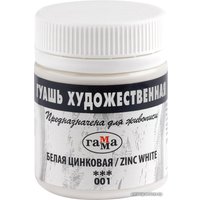 Гуашь Гамма 001 0.20.В040.001 (белый цинковый)