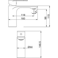 Смеситель Fashun A1085-7 (черный)