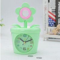 Настольные часы ILikeGift Flower in a pot 100P-106-01 (зеленый)