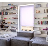 Мини рулонные шторы Delfa Эконом Сантайм Лен СРШ 01МЭД2469 57x160 (сиреневый)