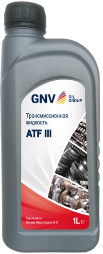 Трансмиссионное масло GNV ATF III 1л