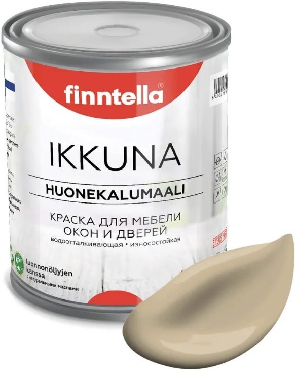 

Краска Finntella Ikkuna Karamelli F-34-1-1-FL068 0.9 л (песочный)