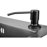 Кухонная мойка Saniteco 6050 Nano (с сифоном, дозатором и коландером)