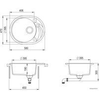 Кухонная мойка Aquasanita Clarus SR102AW (black metallic 601)