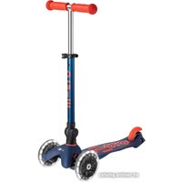 Трехколесный самокат Micro Mini Micro Deluxe Foldable LED (темно-синий)