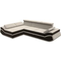 Угловой диван Лига диванов Лига-032 левый 121650L (микровельвет, бежевый/коричневый)