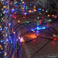 Светодиодная гирлянда JFK Christmas 20 м (зеленый провод, разноцветный)