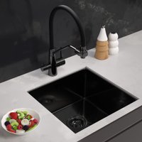 Кухонная мойка ARFEKA ECO AR 450*450 BLACK PVD NANO