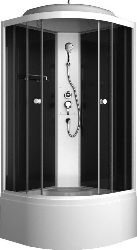 Душевая кабина Oda 8500BT (черный/тонированное стекло)