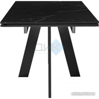 Кухонный стол DikLine SKM140 Black (мрамор блэк)
