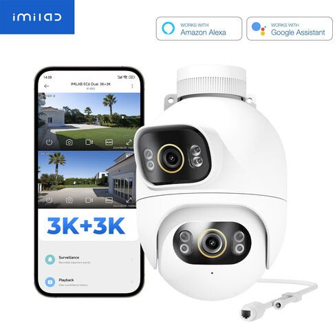 

IP-камера Imilab EC6 Dual 3K+3K WiFi Plug-in Spotlight Camera (международная версия)