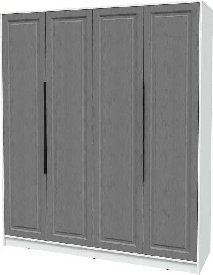 

Шкаф распашной Интерлиния Концепт КТ-Ш4 Деко (белый платинум/дуб серый)