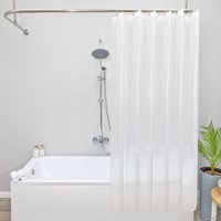 Шторка-занавеска для ванны Вилина Кристалл Peva. Призма 7179-10015-1 180x180 (прозрачный)