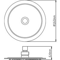 Верхний душ Potato P103-16