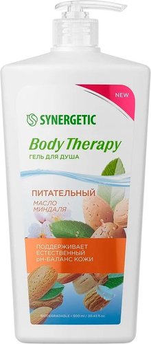 Synergetic Гель для душа Body Therapy Масло миндаля 900 мл