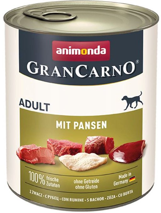 

Консервированный корм для собак Animonda GranCarno С рубцом 800 г