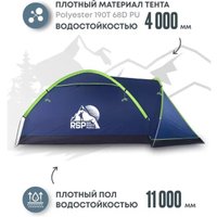 Треккинговая палатка RSP Outdoors Krewl 2 (синий)