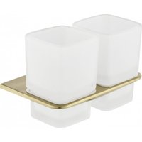 Набор стаканов для зубной щетки и пасты Grocenberg AC0056 (золото матовый)