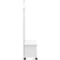 Стойка для одежды Мебелик с ящиками на колесах В 23Н (белый)