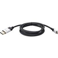 Кабель VCOM CU422MCV-1.8M USB Type-C - DisplayPort (1.8 м, черный/серый)