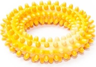 Игрушка для собак Sum-plast Кольцо с шипами с запахом ванили 12 см