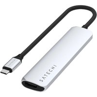 Док-станция Satechi 6-in-1 USB-C Slim Multiport Adapter ST-P6SS (серебристый)