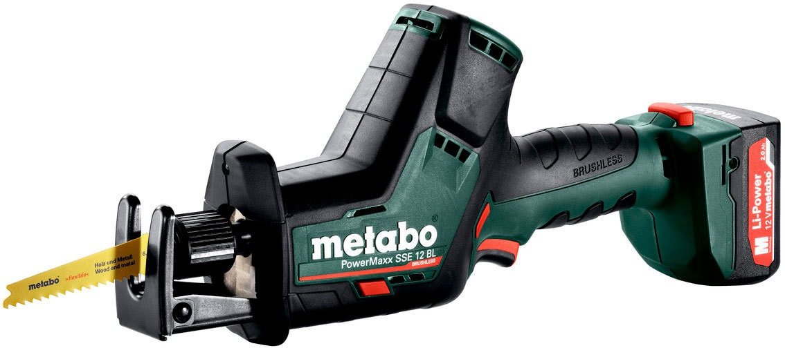 

Сабельная пила Metabo Powermax SSE 12 BL 602322500 (с 2-мя АКБ 2Ah)