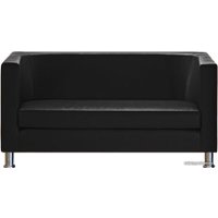 Диван Brioli Клос двухместный (экокожа, L22 черный)