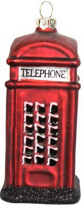 

Елочная игрушка Gisela Graham Limited London Christmas Телефонная будка 01434