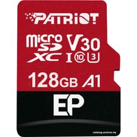 Карта памяти Patriot microSDXC EP Series PEF128GEP31MCX 128GB (с адаптером)