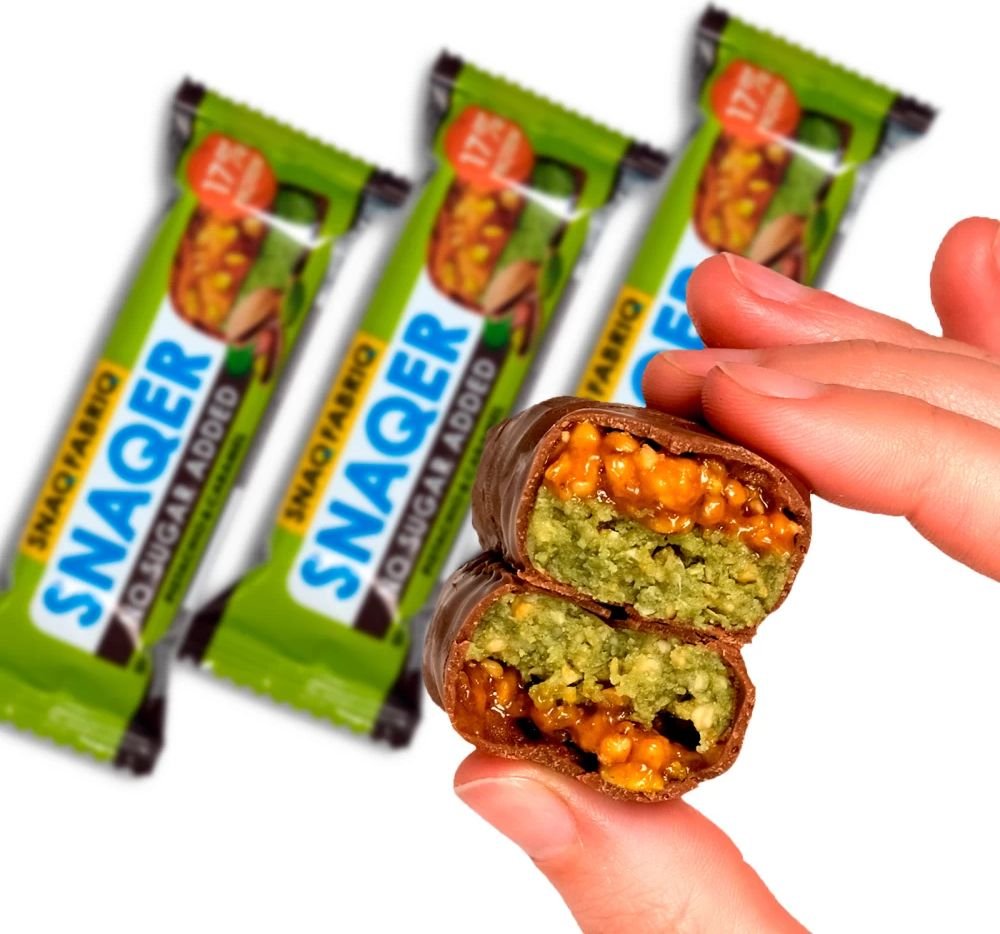 

Протеиновый батончик Snaq Fabriq Snaqer (50 г, фисташка и карамель)