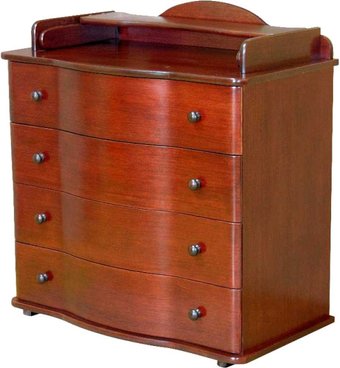 Детский комод Красная звезда С566 (красно-коричневый)