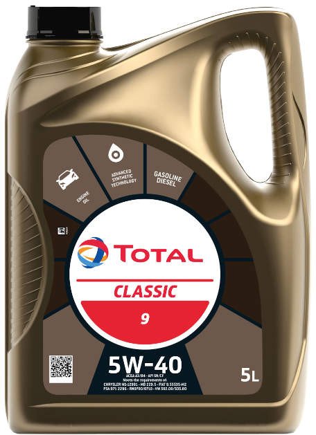 

Моторное масло Total Classic 9 5W-40 5л