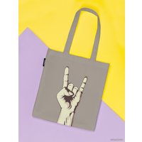 Сумка шоппер JoyArty Жест "коза" ткань под лен bsh_51695