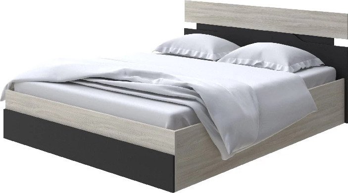 

Кровать PROxSON Milton с ПМ 160x200 (ясень шимо светлый/черный)