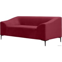Диван Brioli Тони двухместный (V8/вишневый)