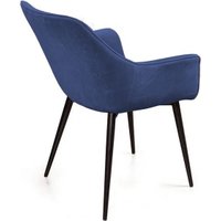Стул с подлокотниками Ваш день Archi Barkhat 81 (темно-синий)