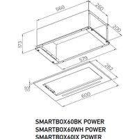 Кухонная вытяжка Meferi SMARTBOX60BK Power