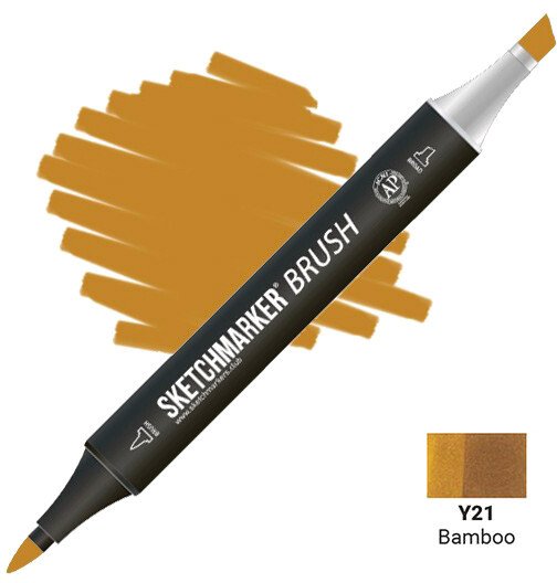 

Маркер художественный Sketchmarker Brush Двусторонний Y21 SMB-Y21 (бамбук)