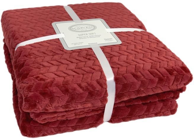 

Плед Karven Super Soft Dias Евро 200x220 Р 942 (бордовый)