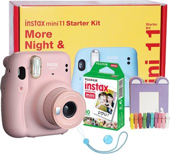 Фотоаппарат Fujifilm Instax Mini 11 Starter Kit (розовый)