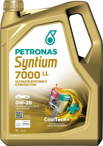 Моторное масло Petronas Syntium 7000 LL 0W-20 5л