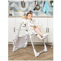 Высокий стульчик Baby Prestige Junior Lux+ (berge) с развивающей дугой Веселый краб
