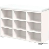 Банкетка Кимер Харис Тип 4 (белая шагрень/кожзам белый)