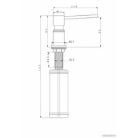 Дозатор для жидкого мыла Paulmark Kraft D003-NI(BS) (нержавеющая сталь/никель)