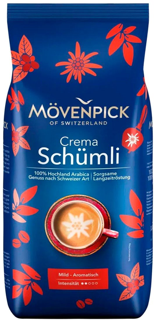 

Кофе Movenpick Crema Schumli зерновой 1 кг