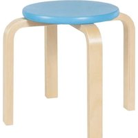 Табурет ТДК Ромашка (Водный лак/Голубой)