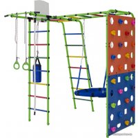 Детский спортивный комплекс Формула здоровья Street 2 (салатовый/радуга)